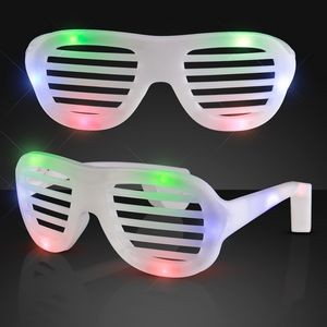 Multicolor Light Up Slotted Sunglasses - BLANK