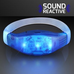 Sound Activated Light Up Blue LED Flashing Bracelet