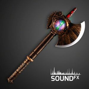 Medieval Axe Toy w/ Spinning Lights & Sound Effects - BLANK