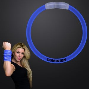 8 inch BLUE Glow Bracelets - Domestic Print