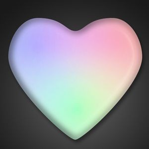 Aurora Heart Light Up Pin - BLANK
