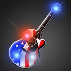American Guitar Flashing Pin - BLANK