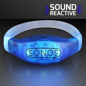 Sound Activated Light Up Blue LED Flashing Bracelet