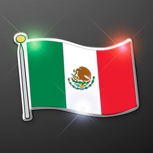 Mexican Flag Flashing Pin - BLANK