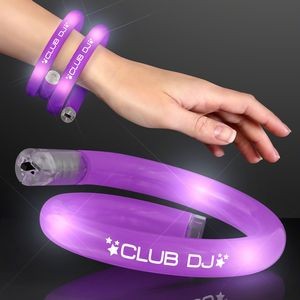 Purple Light Up Tube Wrap Bracelets - Domestic Print