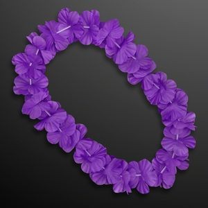 Purple Flower Lei Necklace (Non-Light Up) - BLANK