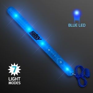 Flashing LED Blue Patrol Wands - Domestic Print
