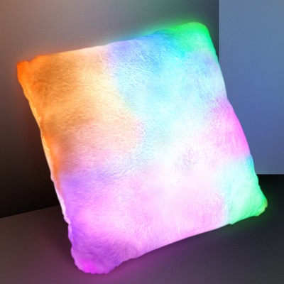 Light Up Pillow with Slow Change LED Mood Lighting - BLANK