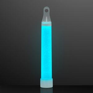 4" Turquoise Mid-Sized Glow Sticks with Lanyard - BLANK