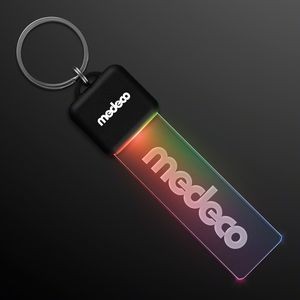 Multicolor LED Keychain Light - Domestic Print