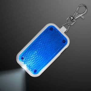 Clip-On Light Blue Safety Blinkers, Keychain Flashlight - BLANK