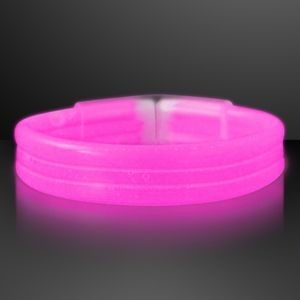 Pink Thick Glow Bracelet Bangles - BLANK