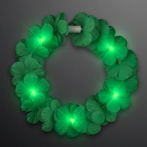 Green LED Value Flower Crowns, Lei Headband - BLANK