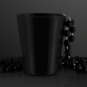 Black Shot Glass Bead Necklace (NON-Light Up)