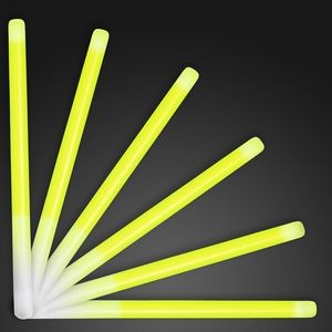 9.4" Yellow Glow Stick Wands - BLANK