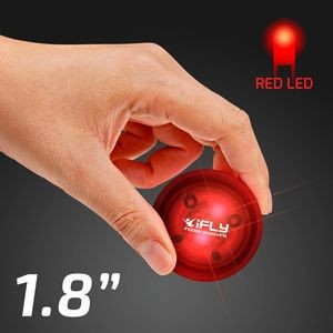 LED Red Rubber Bounce Ball - Domestic Print