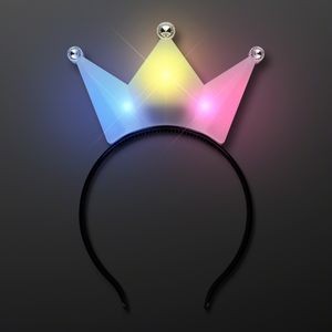 Color Change Crown LED Tiara Headband - BLANK
