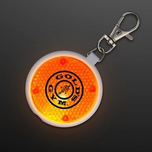 Orange Safety Blinkers, Keychain Flashlight - Domestic Print