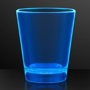 1.5 oz. UV Reactive Blue Glow Shot Glasses - BLANK