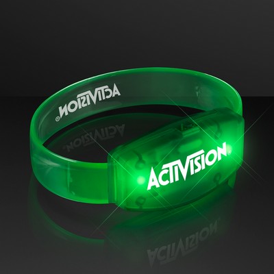 Galaxy Glow Green LED Bracelets, Patent Pending - Domestic Print