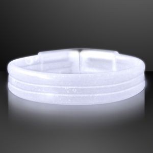 White Thick Glow Bracelet Bangles - BLANK