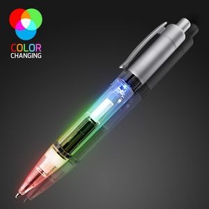 Light Up Plastic Multi Color Pen - BLANK