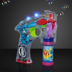 Imprinted LED Bubble Fun Bubble Gun - Domestic Imprint