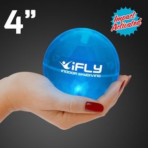 Custom Printed Super Sized Blue Air Bounce Ball w/ LED Lights