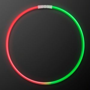22" Red & Green Glow Necklaces - BLANK