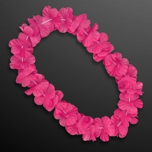Pink Flower Lei Necklace (Non-Light Up) - BLANK