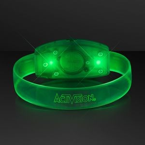 Laser Engraved - Galaxy Glow Green LED Bracelets, Patent Pending - Domestic Print
