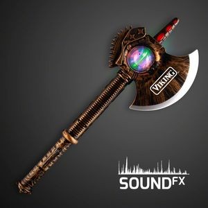 Imprintable Medieval Axe Toy w/ Spinning Lights & Sound Effects - Domestic Imprint