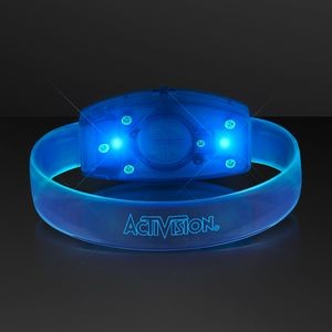 Laser Engraved - Galaxy Glow Blue LED Bracelets, Patent Pending - Domestic Print