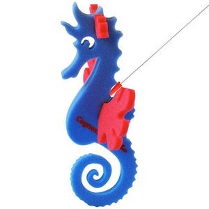 Seahorse on a leash