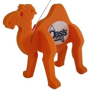 Camel on a leash