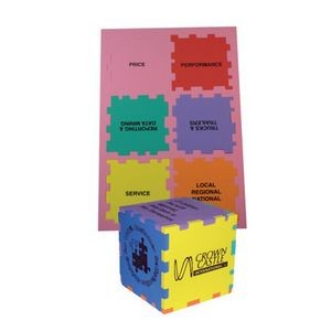 Foam Puzzle Cube 3" Color Mix