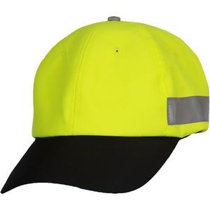 2-Tone Safety Adjustable Baseball Style Hat-Cotton Sweatband