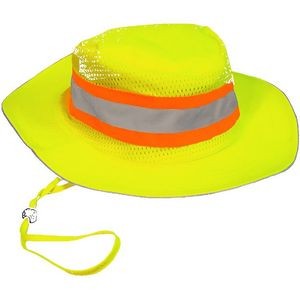 Hi-Vis Ranger Style Safety Hat-Fluorescent Yellow-Green