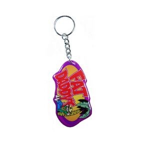 Key Chain / Tag - Custom Single Sided Imprint (Up to 1 Square Inch)