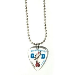 Guitar Pick / Plectrum - Standard Size Pick on Ball Chain Necklace