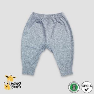 Baby Jogger Pants Heather Gray 65% Polyester 35% Cotton- Laughing Giraffe®
