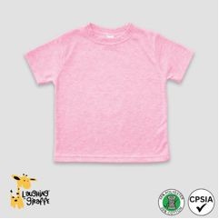 Baby Short Sleeve Crew Neck Tee Cotton Candy 65% Polyester 35% Cotton- Laughing Giraffe®