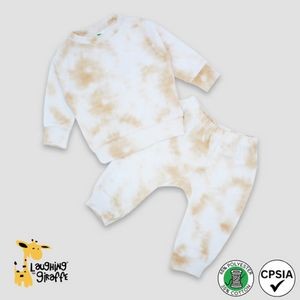 Baby Sweatsuits Latte 65% Polyester/35% Cotton- Laughing Giraffe®