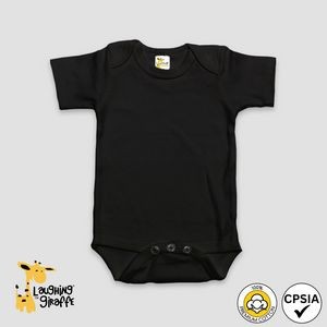 Baby Short Sleeve Bodysuits - Premium 100% Cotton - Laughing Giraffe