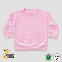 Baby Long Sleeve Pullover Cotton Candy T Shirt 65% Polyester/35% Cotton- Laughing Giraffe®