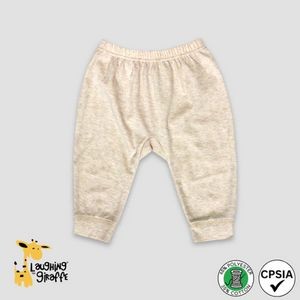Baby Jogger Pants Oatmeal 65% Polyester 35% Cotton- Laughing Giraffe®
