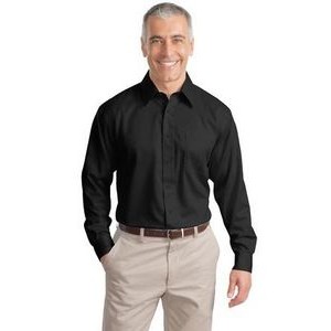 Port Authority Adult Long Sleeve Non-Iron Twill Shirt (Tall Size)