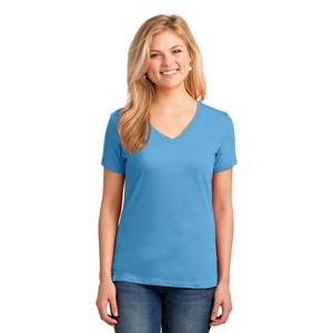 Port & Company Ladies' 5.4 Oz. 100% Cotton V-Neck T-Shirt