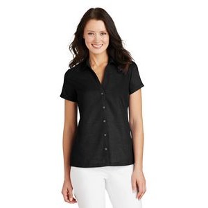 Ladies' Port Authority® Textured Camp Shirt