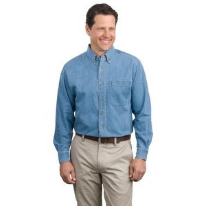 Port Authority® Classic Long Sleeve Denim Shirt
